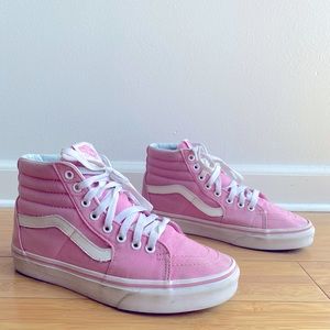 High top pink Vans